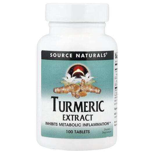 Основное фото товара Куркума Экстракт, Turmeric Extract 100, 100 таблеток