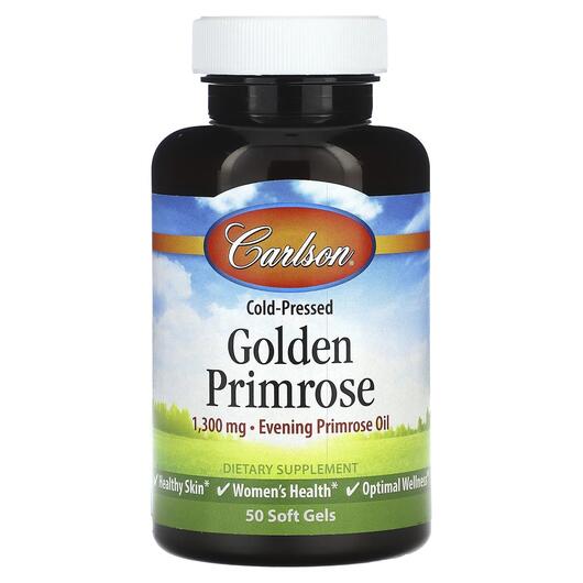 Основное фото товара Cold-Pressed Golden Primrose 1300, Масло примулы вечерней, 50 кап