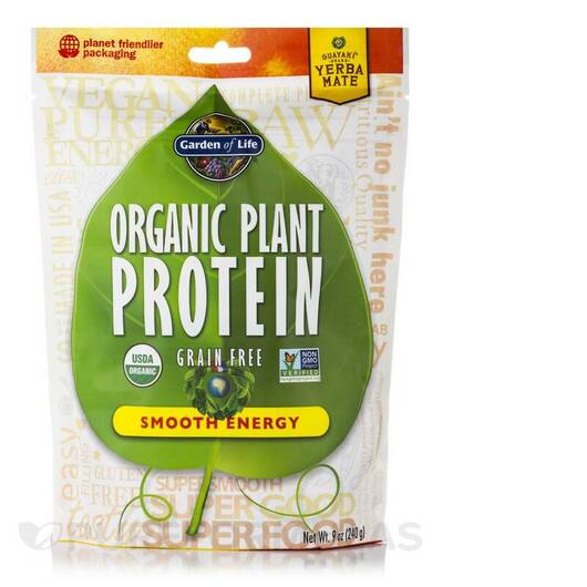 Основное фото товара Organic Plant Protein Smooth Energy Powder, Органический Протеин,