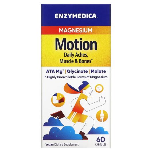 Основное фото товара Enzymedica, Магний Движение, Magnesium Motion, 60 капсул