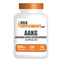 AAKG Аргинин-альфа-кетоглутарат BulkSupplements