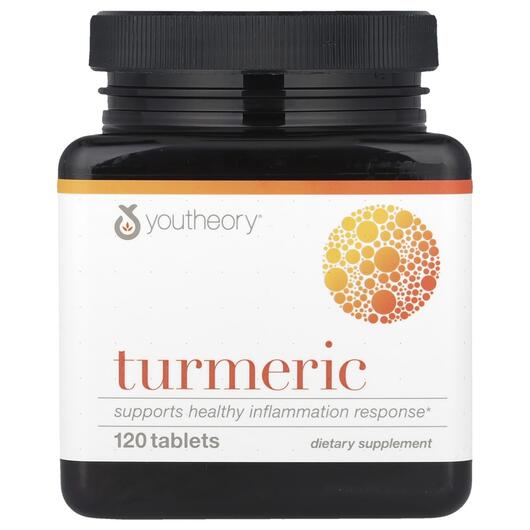 Основное фото товара Youtheory, Корень куркумы, Turmeric, 120 таблеток