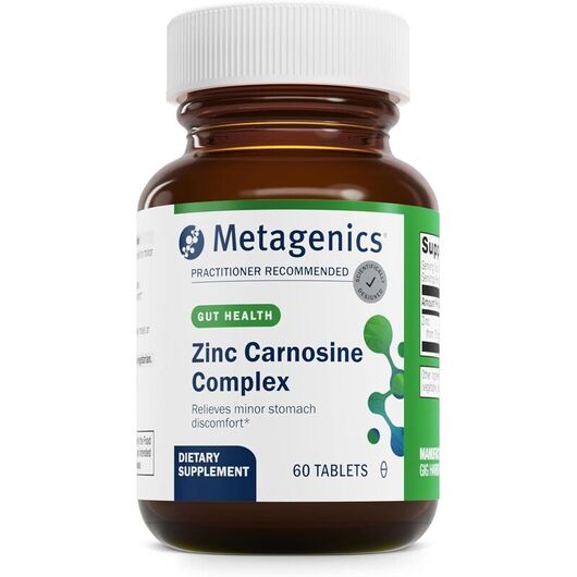 Основное фото товара Metagenics, Цинк Карнозин, Zinc Carnosine Complex, 60 таблеток