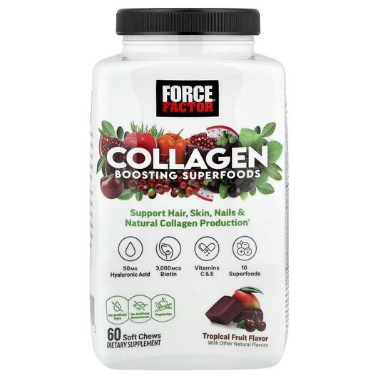 Основне фото товара Collagen Boosting Superfoods Tropical, Колаген, 60 Superfood Soft