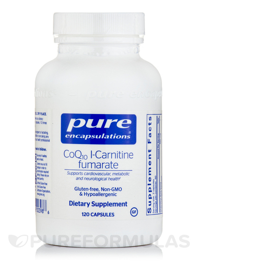 Основное фото товара L-Карнитин, CoQ10 L-Carnitine Fumarate, 120 капсул