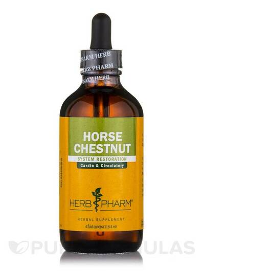 Основное фото товара Herb Pharm, Конский каштан, Horse Chestnut, 118.4 мл