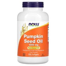 Pumpkin Seed Oil 1000 mg Тыквенное масло 1000 мг NOW