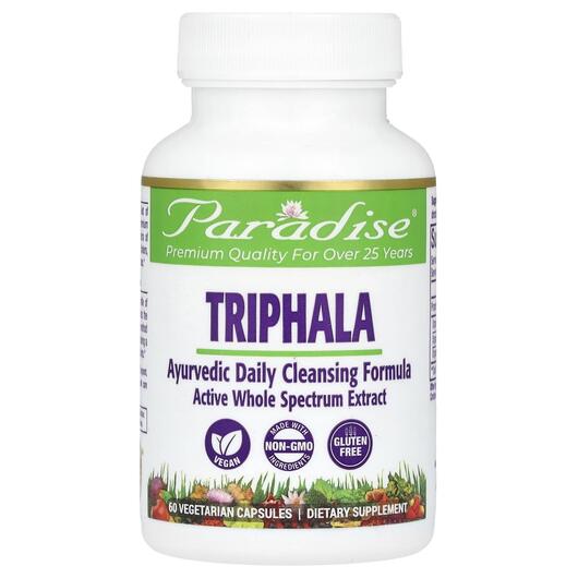 Основное фото товара Paradise Herbs, Трифала, Triphala, 60 Вегетарианская капсула