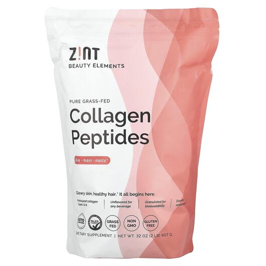 Основное фото товара Zint, Говяжий Коллаген 1 и 3 типов, Collagen Peptides, 907 гр