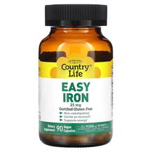 Easy Iron 25 mg Железо Country Life 90 капсул Easy Iron 25 mg Железо Country Life 90 капсул
