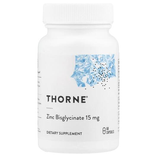 Основное фото товара Цинк Бисглицинат 15 мг, Zinc Bisglycinate 15 mg, 60 капсул