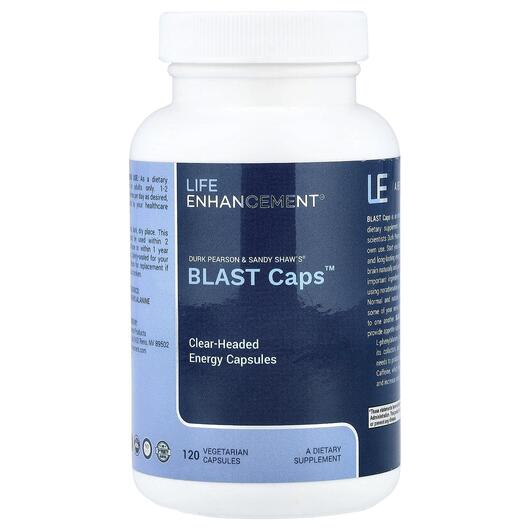 Основное фото товара Life Enhancement, Поддержка мозга, Blast Caps, 120 капсул