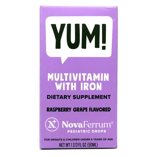 Основное фото товара Жидкое железо для младенцев, YUM! Multivitamin with Iron, 50 мл
