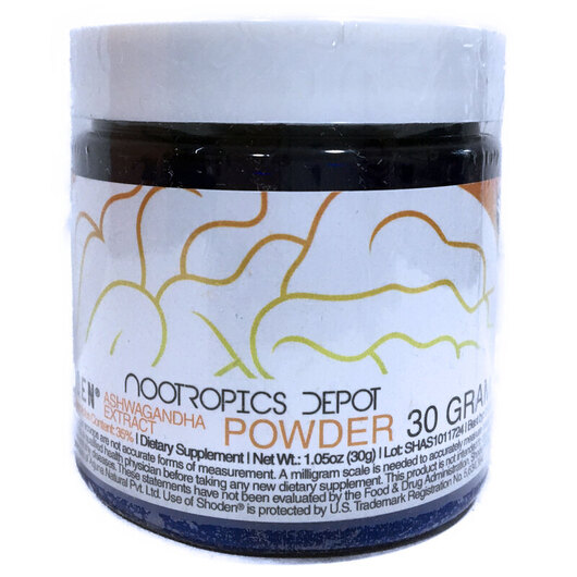 Основное фото товара Nootropics Depot, Ашваганда, Ashwagandha Extract Powder, 30 г