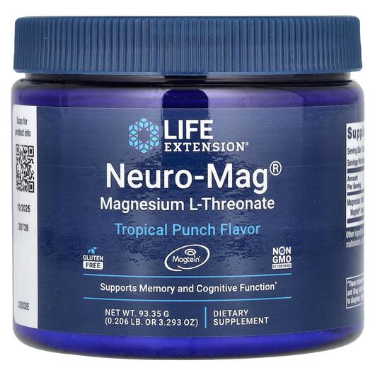 Основное фото товара Магний L-Треонат, Neuro-Mag Magnesium L-Threonate, 93.35 г