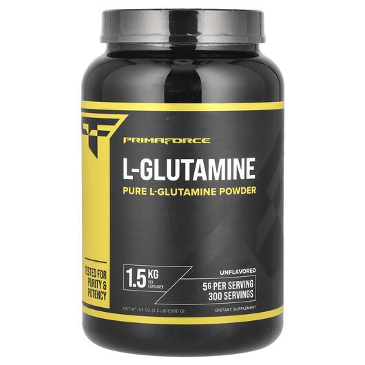 Основное фото товара Primaforce, L-Глутамин, L-Glutamine Unflavored, 1500 г
