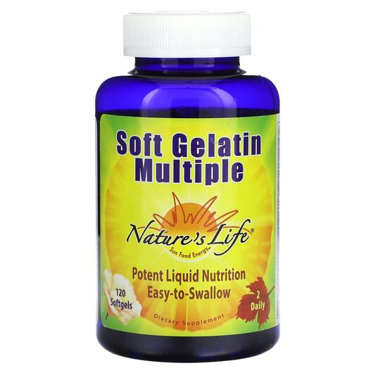 Основное фото товара Natures Life, Желатин, Soft Gelatin Multiple, 120 капсул