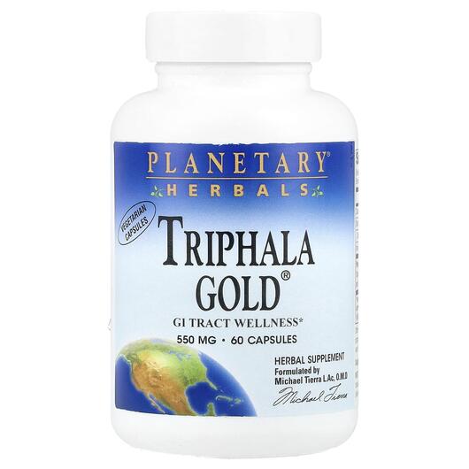 Основне фото товара Planetary Herbals, Triphala Gold, Трифала, 60 капсул