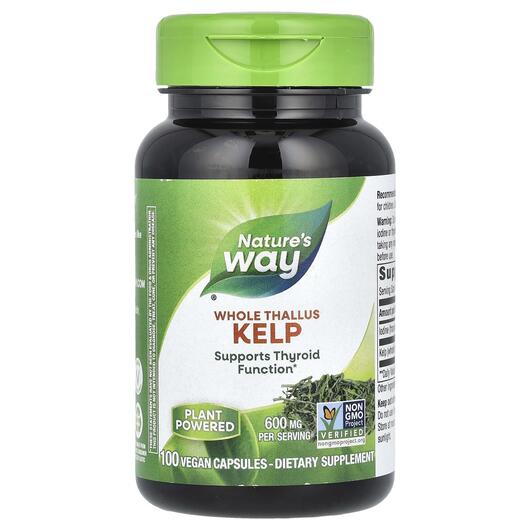 Основное фото товара Келп 600 мг, Kelp Whole Thallus 600 mg 100 Vegan, 100 капсул