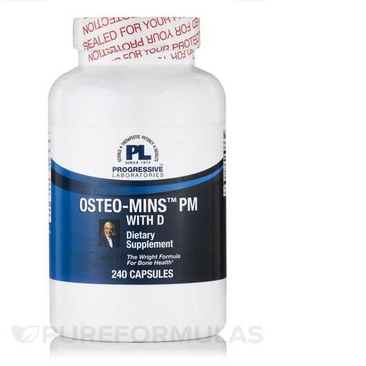 Основное фото товара Поддержка суставов, Osteo-Mins PM with D, 240 капсул