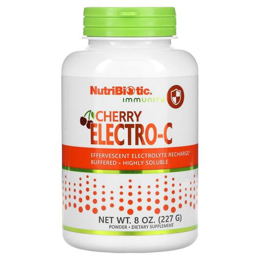 Основное фото товара NutriBiotic, Витамин C, Immunity Cherry Electro-C Powder, 227 г