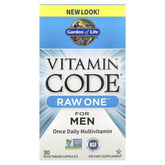 Основное фото товара RAW One Multivitamin For Men, Мультивитамины для мужчин, 30 капсу