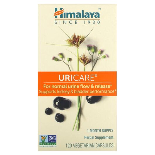 Основное фото товара Himalaya, Поддержка уровня мочевой кислоты, UriCare, 120 капсул