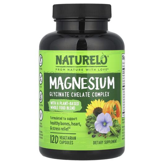 Основное фото товара Магний, Magnesium with Organic Veggies & Seeds 200 mg, 120 ка
