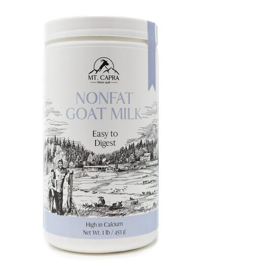 Основное фото товара Mt. Capra, Козье молоко, Non-Fat Goat Milk Powder, 453 г