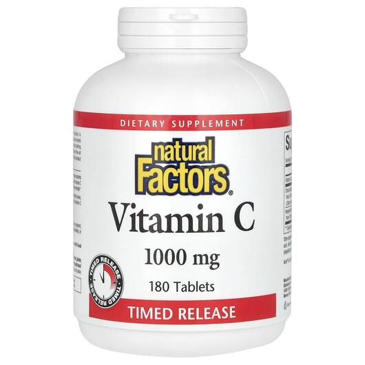 Основное фото товара Vitamin C Time, Витамин С Время высвобождения 1000 мг, 180 таблет