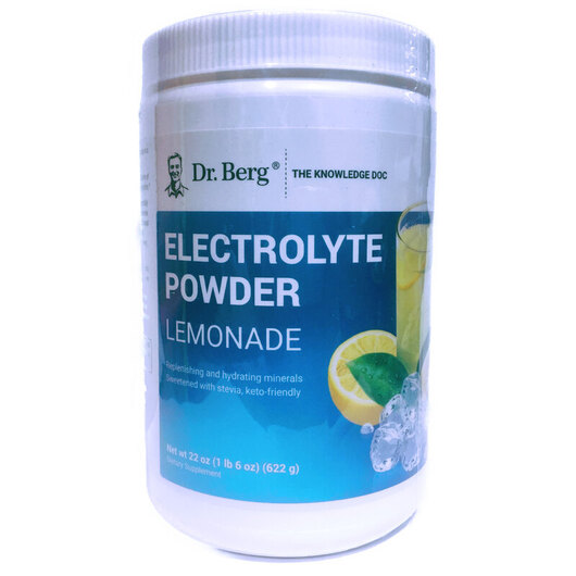 Основное фото товара Dr. Berg, Электролиты, Electrolyte Powder Lemonade, 622 г