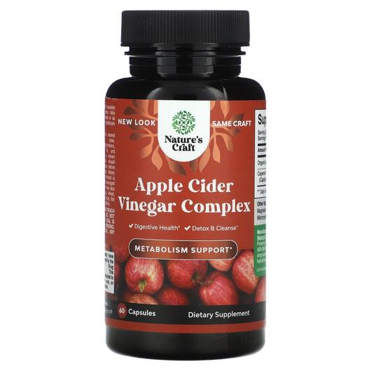Основне фото товара Apple Cider Vinegar Complex for Men & Women, Яблучний оцет, 6
