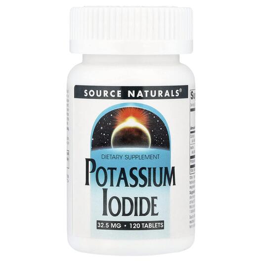 Основное фото товара Йодид калия 325 мг, Potassium Iodide 32.5 mg 120, 120 таблеток
