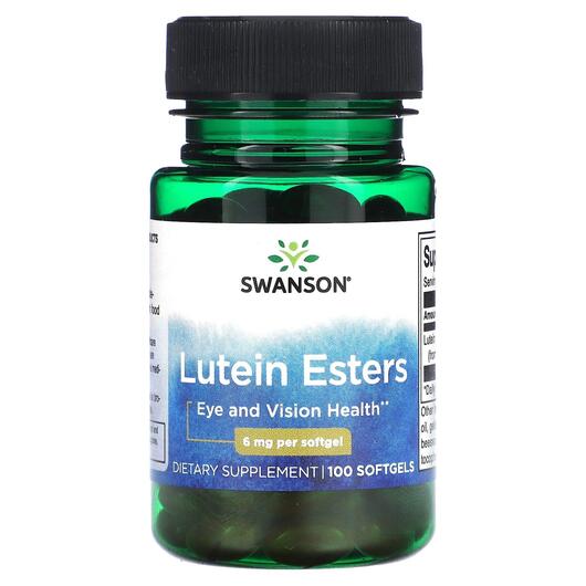 Основное фото товара Swanson, Лютеин, Lutein Esters 6 mg, 100 капсул