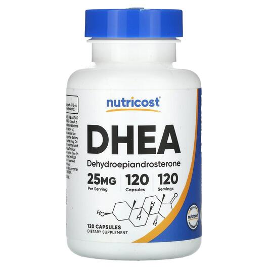 Основное фото товара Nutricost, Дегидроэпиандростерон, DHEA 25 mg, 120 капсул