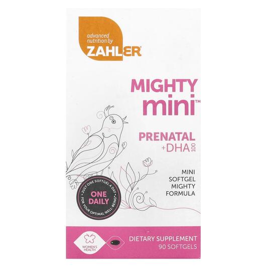 Основное фото товара Витамины для беременных, Mighty Mini Prenatal + DHA, 90 капсул