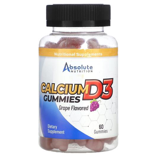 Основное фото товара Кальций, Calcium D3 Gummies Grape, 60 таблеток