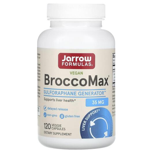 Основное фото товара Jarrow Formulas, Брокколи, BroccoMax, 120 капсул