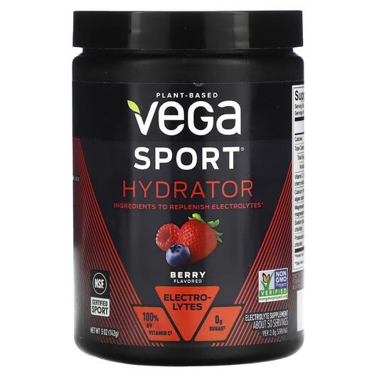 Основное фото товара Vega, Электролиты, Sport Plant-Based Hydrator Berry, 142 г