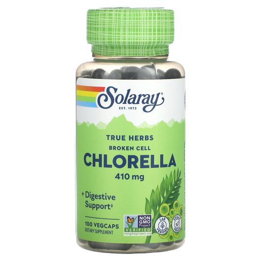 Основное фото товара Хлорелла, True Herbs Broken Cell Chlorella 410 mg, 100 Vegcaps