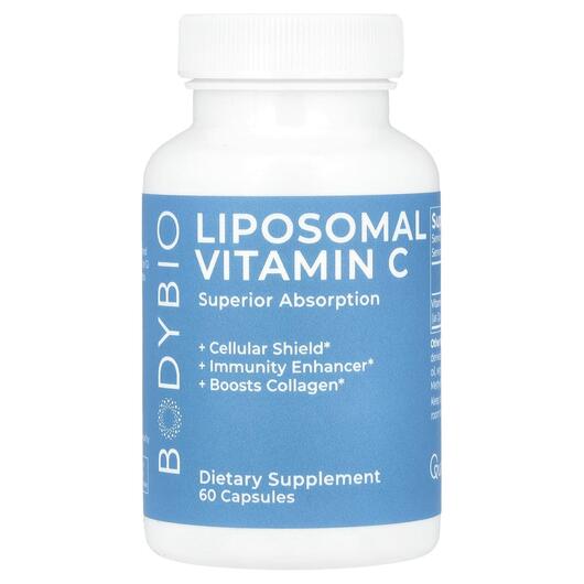 Основное фото товара BodyBio, Липосомальный Витамин D3, Liposomal Vitamin C, 60 капсул