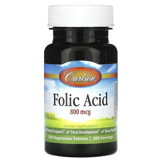 Основное фото товара Витамин B9 Фолиевая кислота, Folic Acid 800 mcg, 300 таблеток
