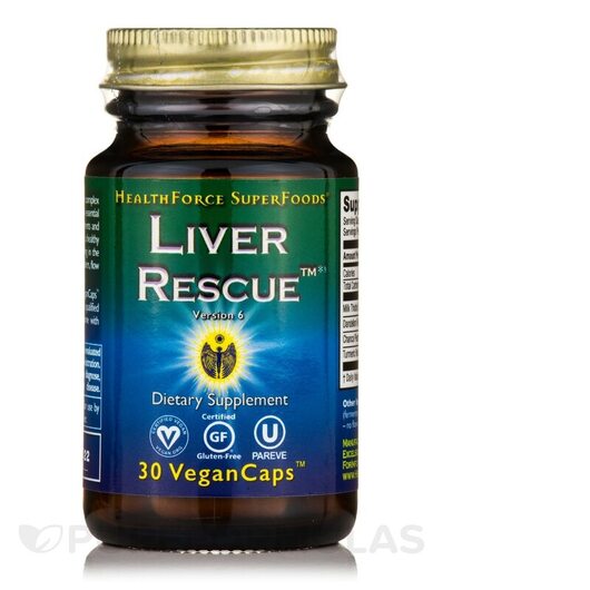 Основное фото товара HealthForce Superfoods, Поддержка печени, Liver Rescue, 30 капсул