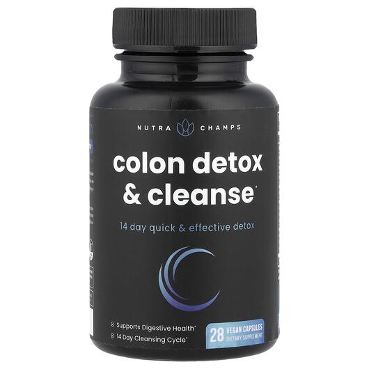 Основное фото товара NutraChamps, Поддержка кишечника, Colon Cleanse, 28 капсул