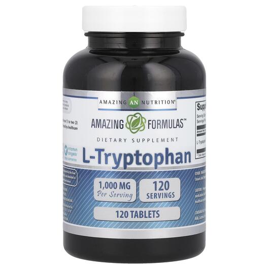 Основне фото товара L-Tryptophan 1000 mg, L-Триптофан, 120 таблеток