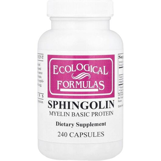 Основное фото товара Ecological Formulas, Сфинголин, Sphingolin, 240 капсул