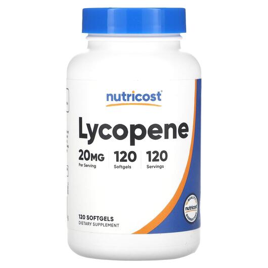 Основное фото товара Nutricost, Ликопин, Lycopene 20 mg, 120 капсул