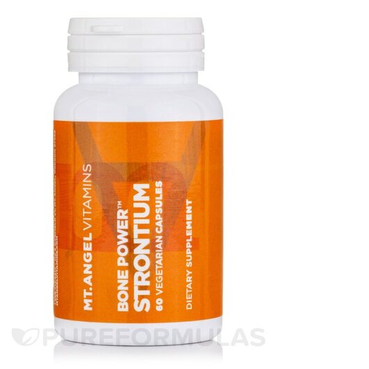 Основное фото товара Mt. Angel Vitamins, Стронций, Bone Power Strontium, 60 капсул
