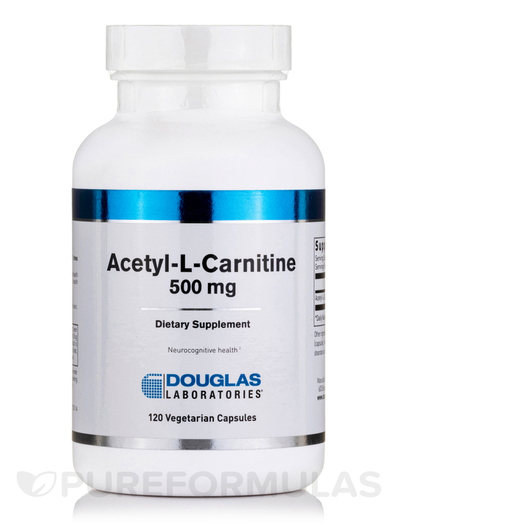 Основное фото товара Ацетилкарнитин, Acetyl-L-Carnitine 500 mg, 120 капсул