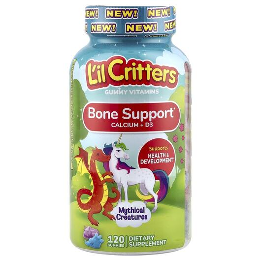 Основное фото товара Mythical Creatures Bone Support Calcium + D3, Кальций, 120 таблет